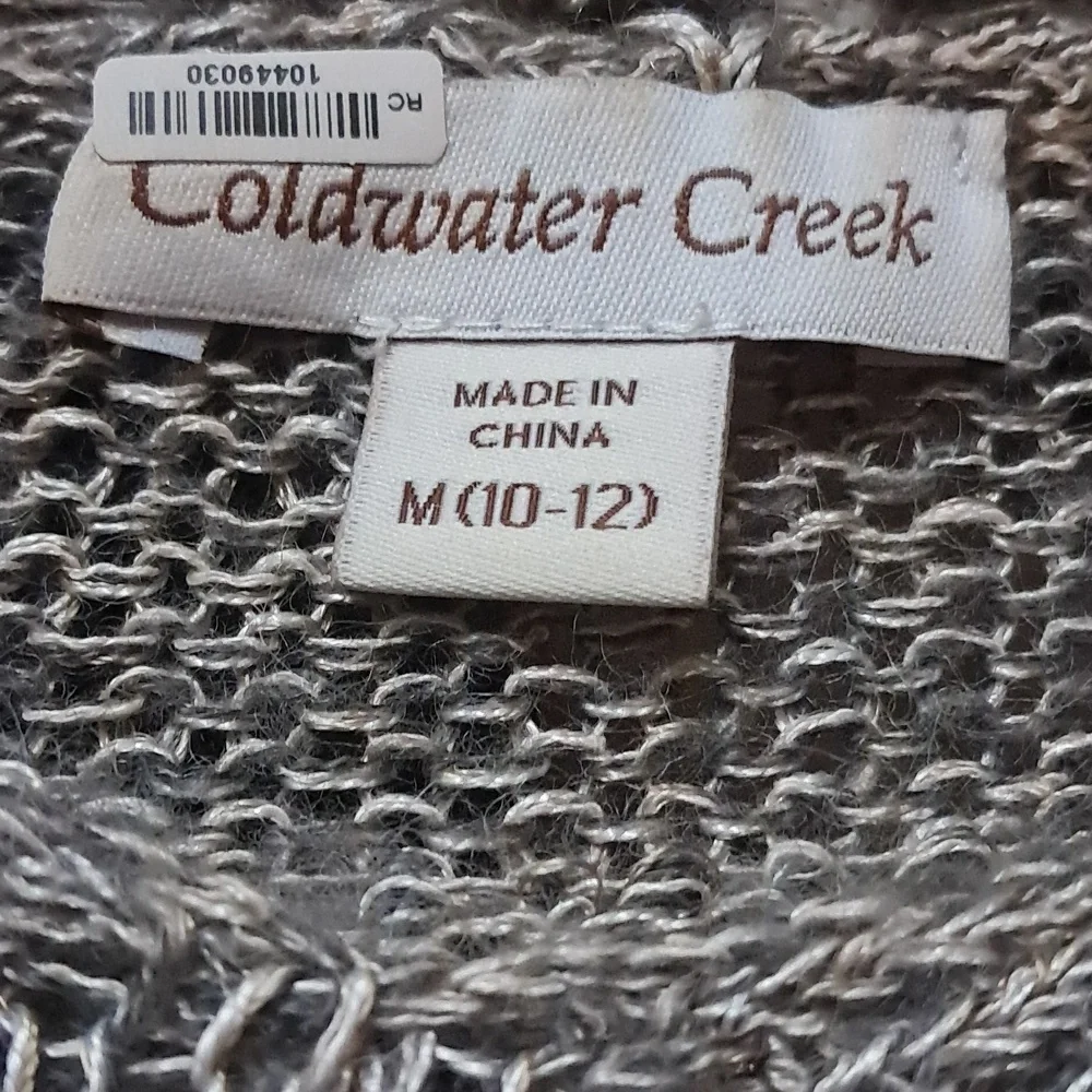 Coldwater Creek Wool Blend Sweater Size M Ombre Tunic Neutral Preowned